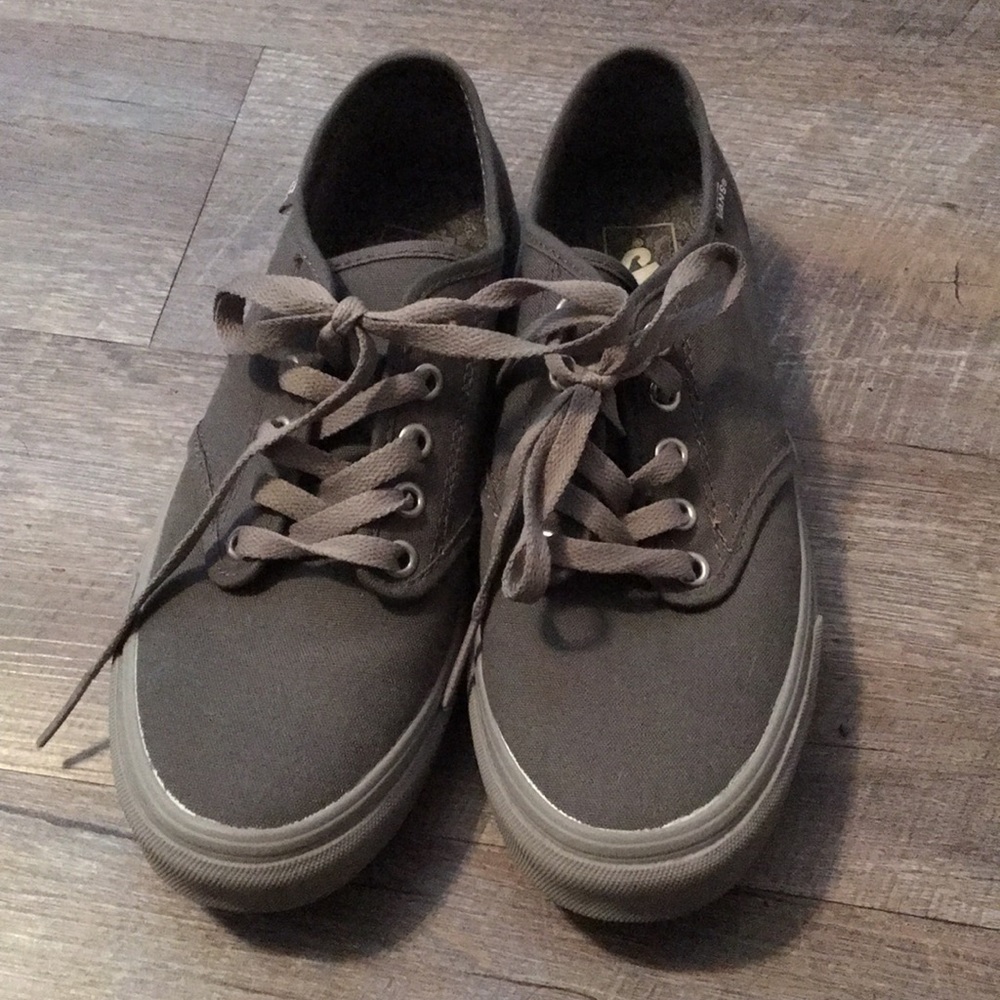 Grey tie-up Vans